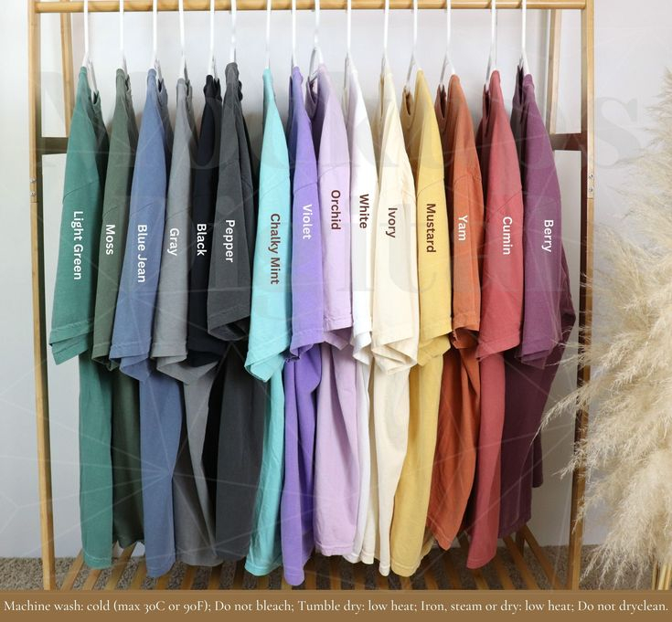 Comfort Colors 1717 Color Chart Comfort Colors Size Chart 1717 Color 