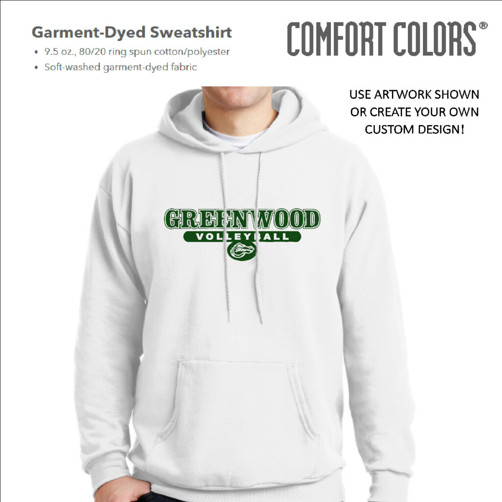 Comfort Colors Hoodie Sweatshirt 1 Color Print Print Plus Designz