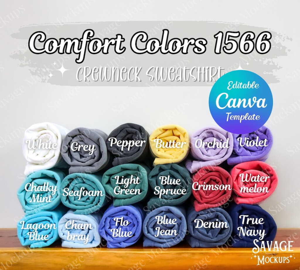 Comfort Colors Sweatshirt Color Chart Comfort Colors Sweatshirt 