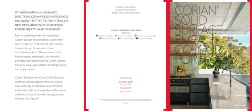 Corian Joint Adhesive Color Chart