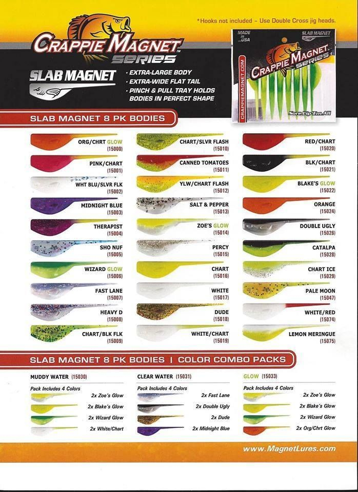 Crappie Jig Color Chart Printable Templates Free