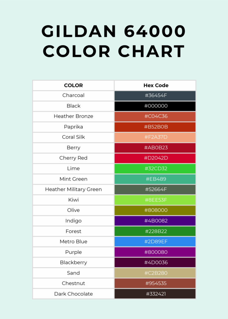 Diamond Color Chart Illustrator PDF Template