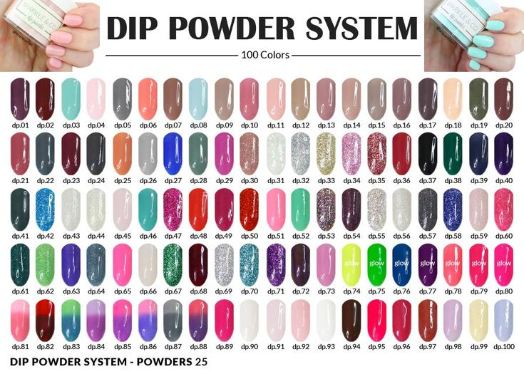 Dip And Dap Powder Color Chart Coloring Pages