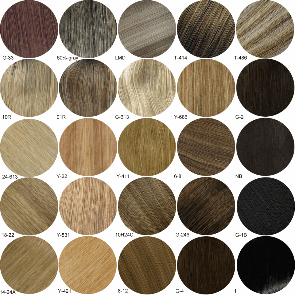 Dirty Blonde Color Chart
