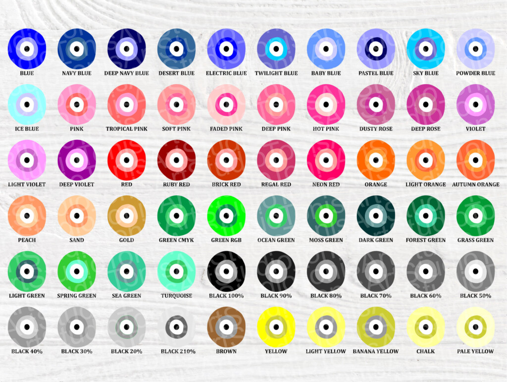 Evil Eye Color Meaning Chart Chart Evil Eye Color Meaning Evil Eye 