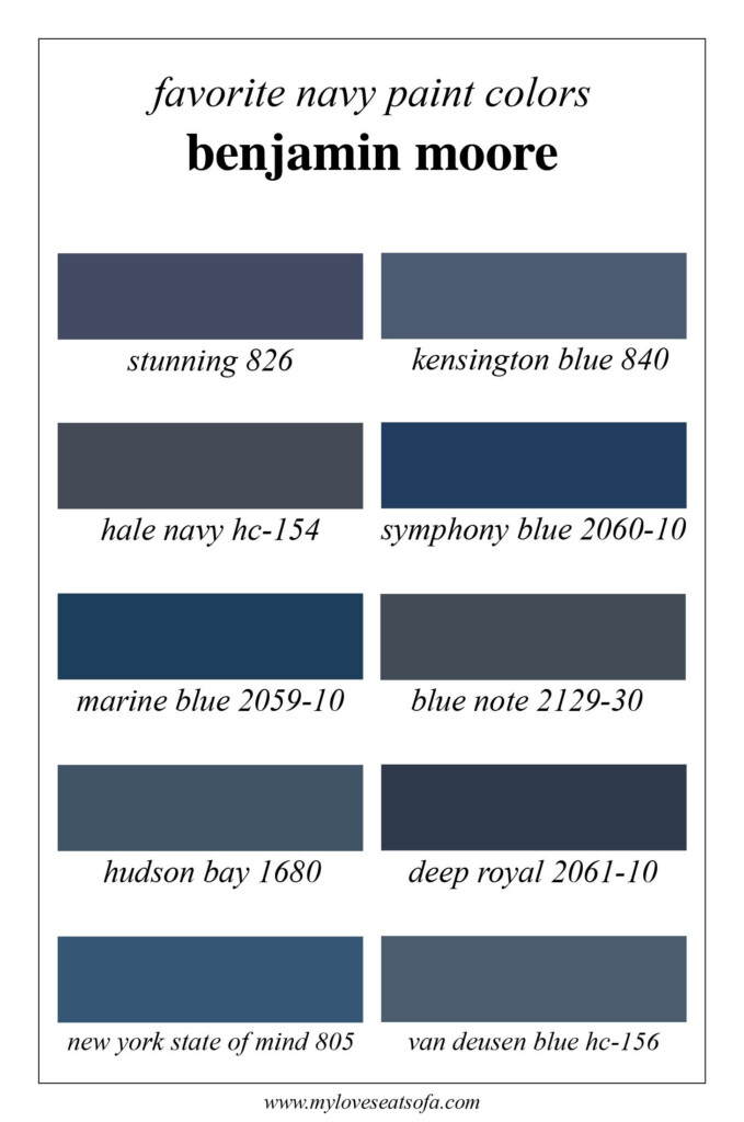 Explore The Benjamin Moore Paint Color Chart For Your Home Paint Colors