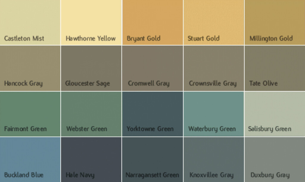 Explore The Benjamin Moore Paint Color Chart For Your Home Paint Colors