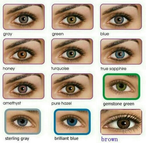 Eyes Color Chart Eye Color Reddit Number Redd