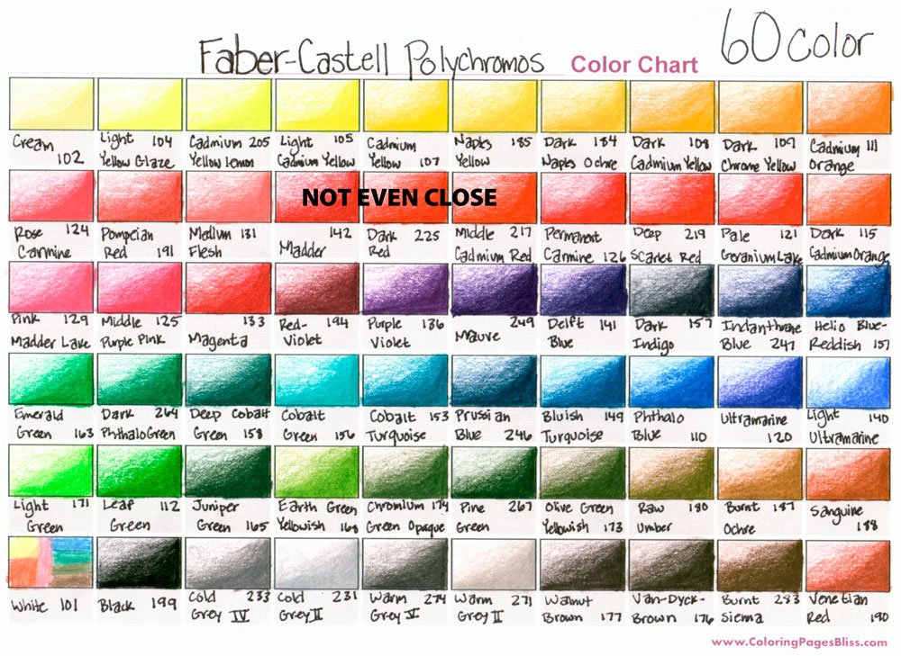 Faber Castell Polychromos Color Chart Hasta 18 Cuotas Sin Inter S