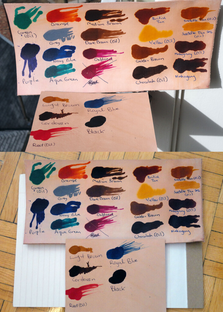 Fiebings Pro Oil Dye Color Chart Leather Dye Diy Leather 54 OFF