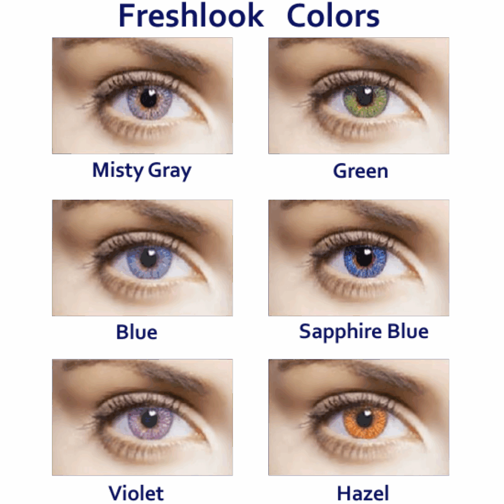 FreshLook ColorBlends Color Chart