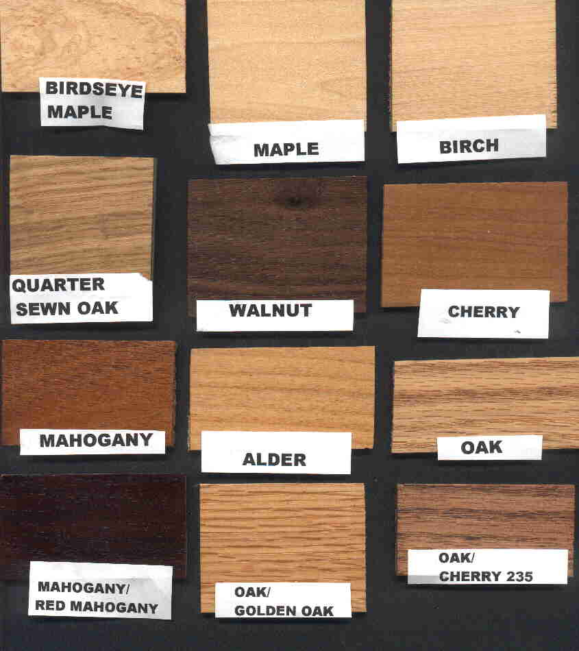 Furniture Wood Color Chart At Alexander York Blog