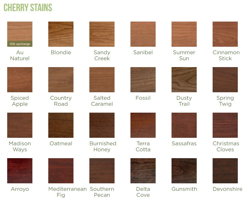 Furniture Wood Color Chart At Alexander York Blog
