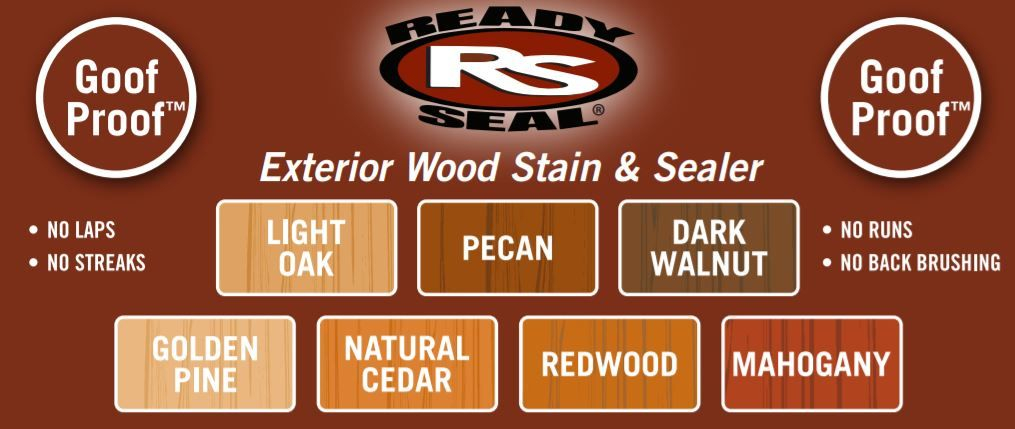 GCE Ready Seal Stain Sealer Stain Projects