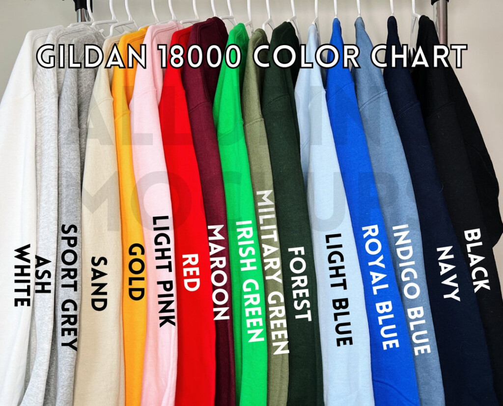 Gildan Color Chart 18000 Gildan Color Chart 18000 Gildan Color Guide 