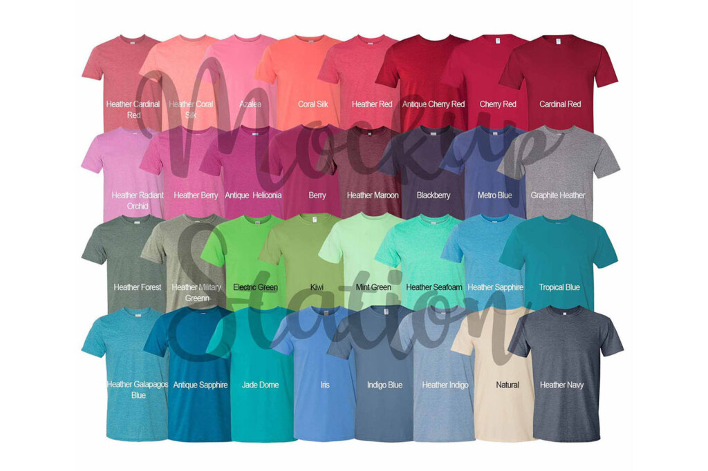 Gildan Softstyle Color Chart 2023 Sale Codes Ids deutschland de
