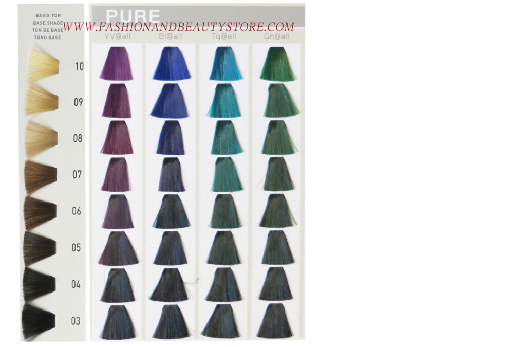Goldwell Elumen Color Chart