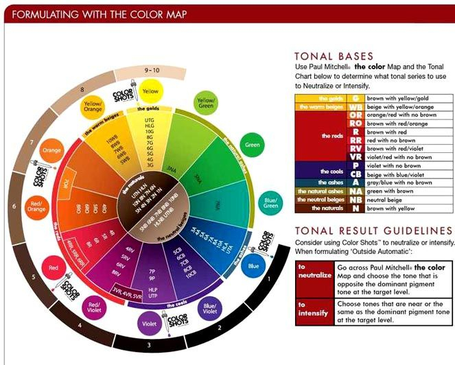 Hair Color Wheel Chart Agentcats
