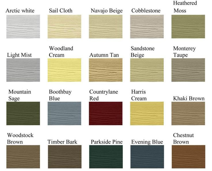 Hardie Board Colors Chart Bonny Mooney