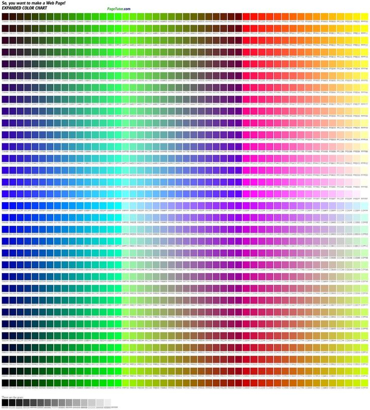 Hex Code Chart 