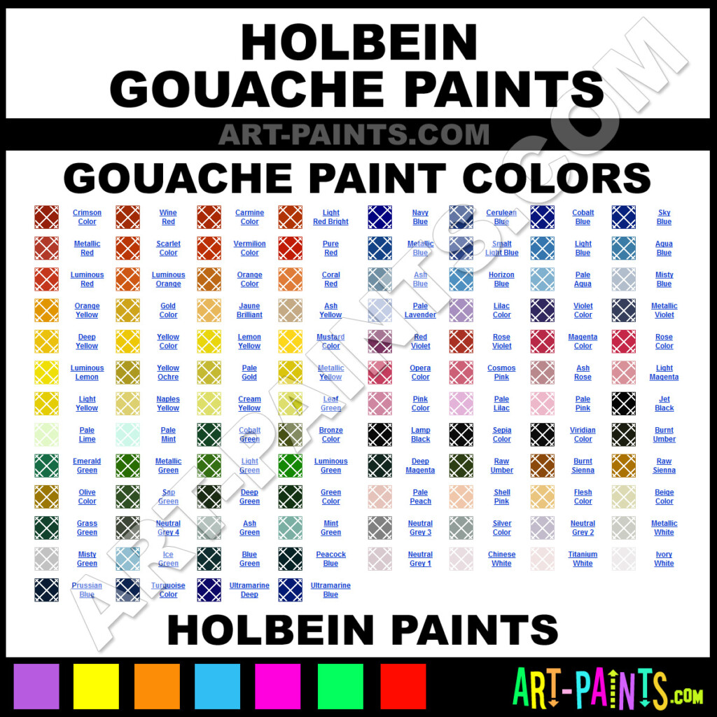Holbein Gouache Paint Brands Holbein Paint Brands Gouache Paint 