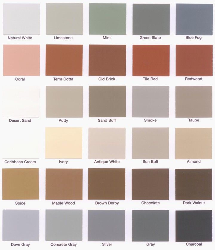 Home Depot Behr Solid Stain Color Chart