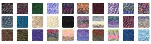Homespun Yarn Color Chart