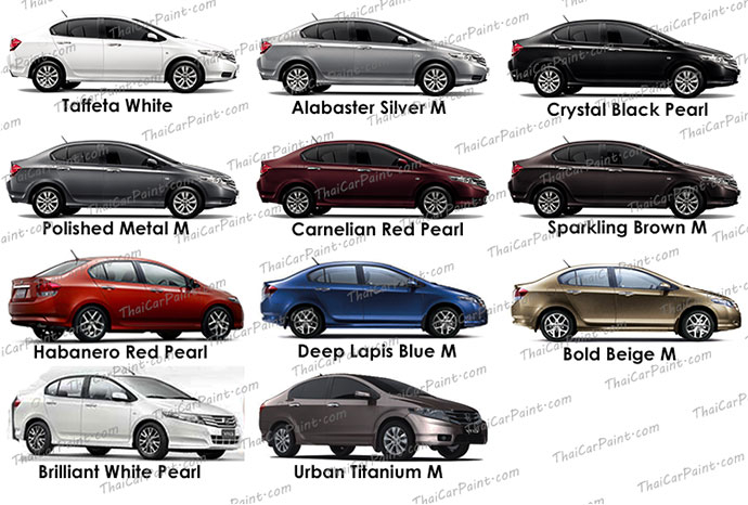 Honda Interior Color Code Chart