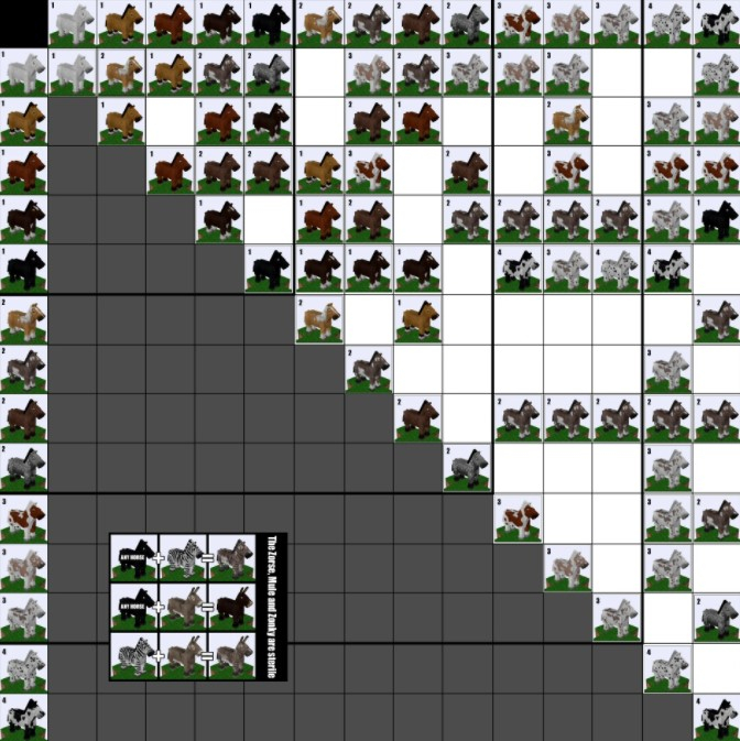Horse Color Chart Breeding