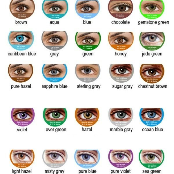 Imgs For gt Shades Of Brown Eye Color Chart