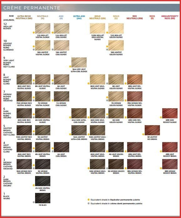 Ion Color Chart Demi Ion Intensive Shine Demi Permanent Hair Colors 