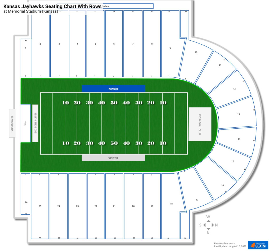 Kansas Football Memorial Stadium ESPN Stadium Seating Chart