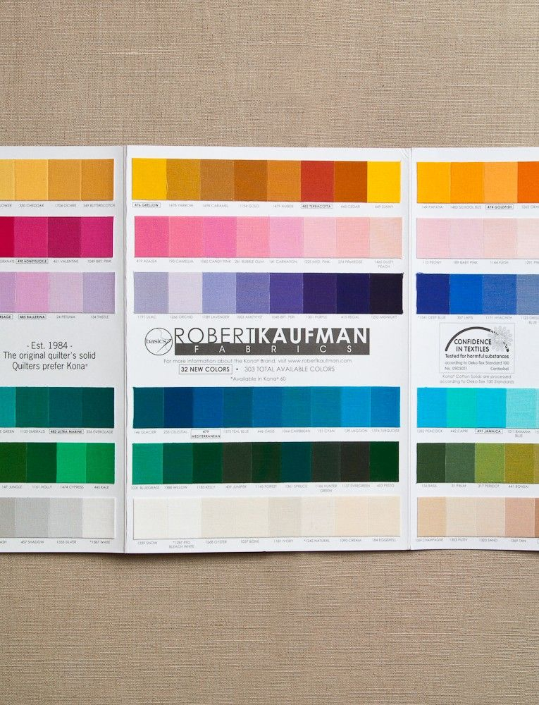 Kona Cotton Colour Chart A Visual Reference Of Charts Chart Master