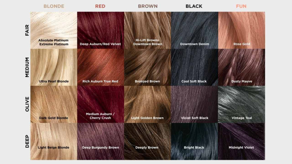 L 39 or al Preference Hair Color Chart Warehouse Of Ideas