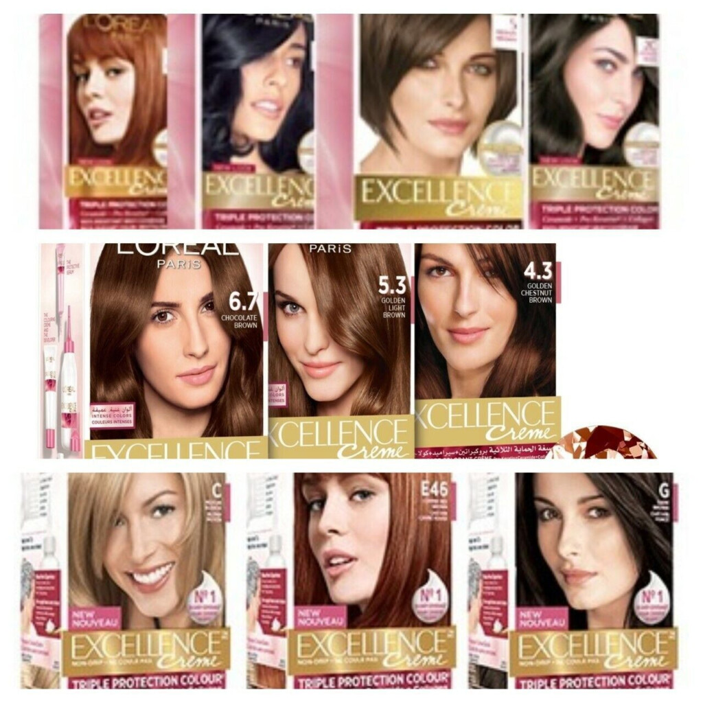 L Oreal Excellence Hair Dye Colour Chart Infoupdate