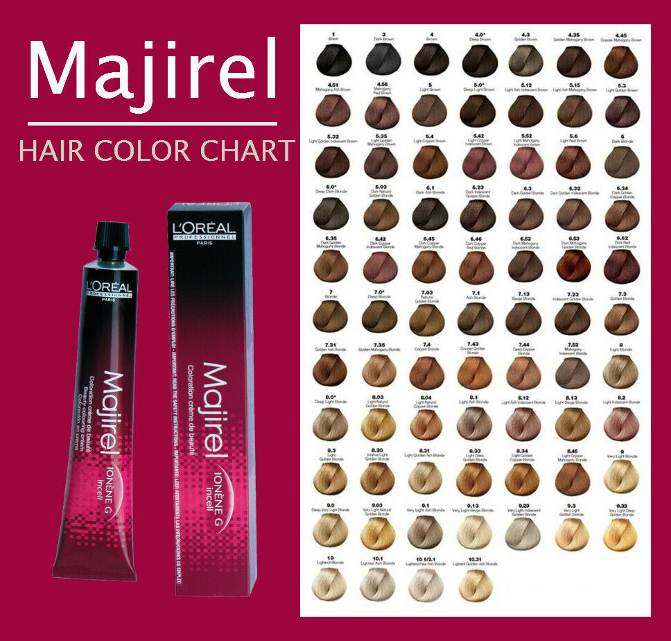 L Oreal Paris Majirel Hair Color Shades Chart Infoupdate