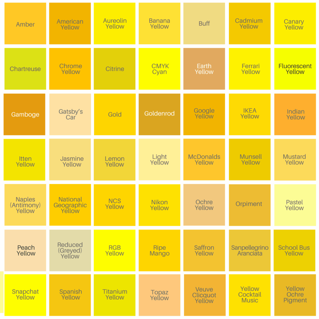 Legendary Yellow Color Meanings And Symbolism