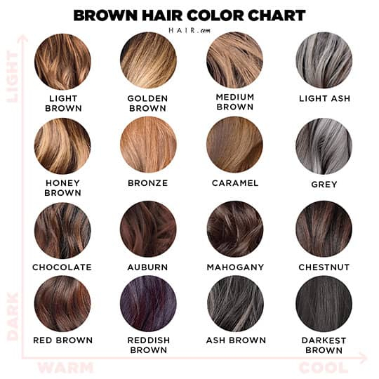Let This Brown Hair Color Chart Guide Your Next Hair Change Hair 