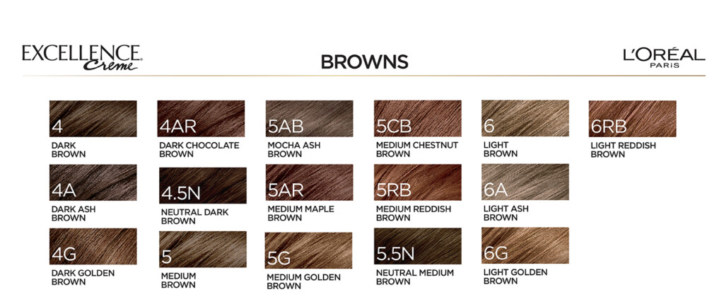 Loreal Excellence Creme Color Chart Professional Hair Vrogue co