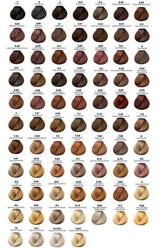 Loreal Majirel Color Chart