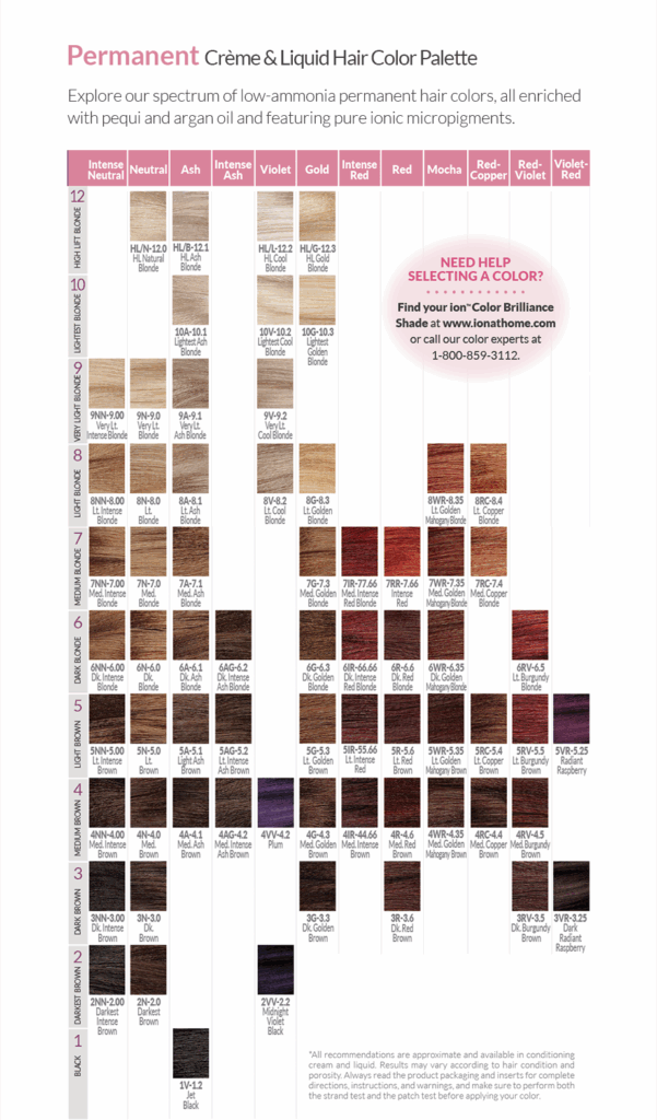 M s De 25 Ideas Incre bles Sobre Ion Hair Color Chart En Pinterest 