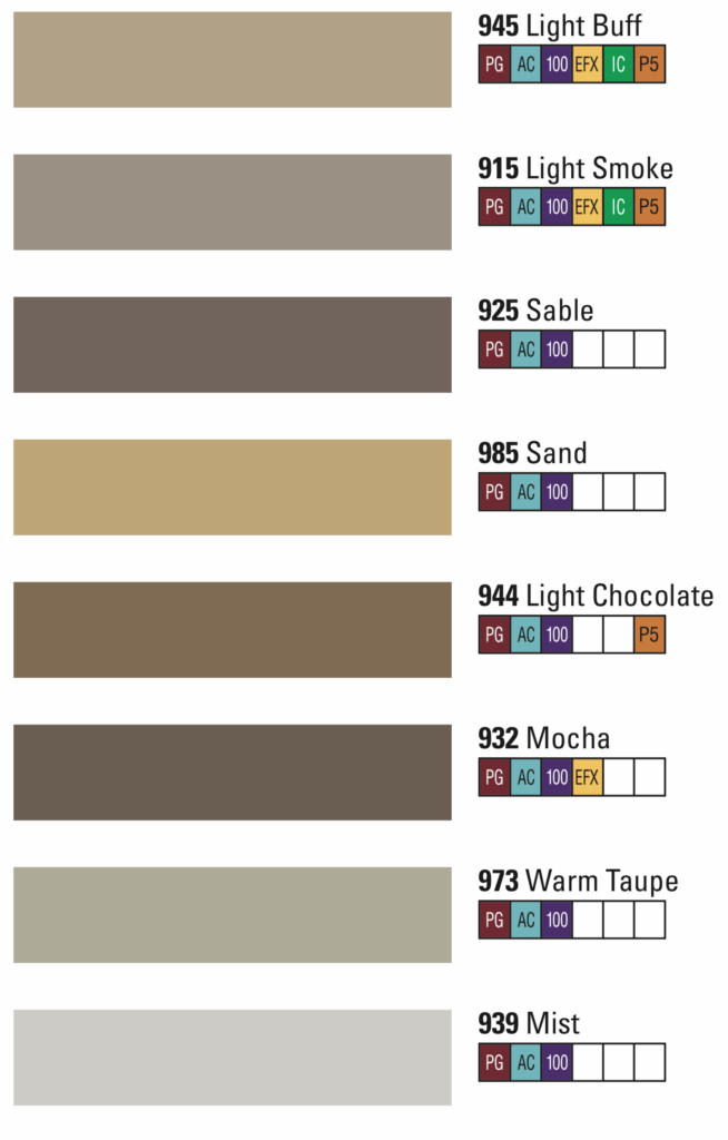 Mapei Grout Color Conversion Chart