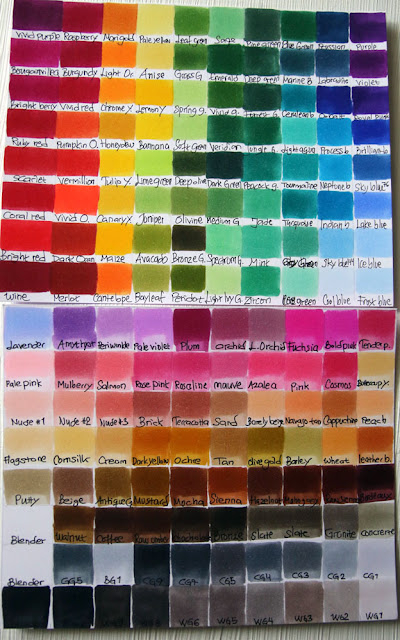 Master 39 s Touch Alcohol Markers Color Chart Benton Herfoust