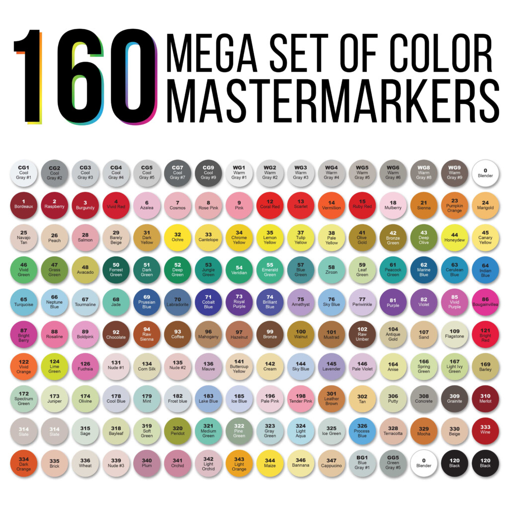 Master S Touch Marker Color Chart Best Picture Of Chart Anyimage Org