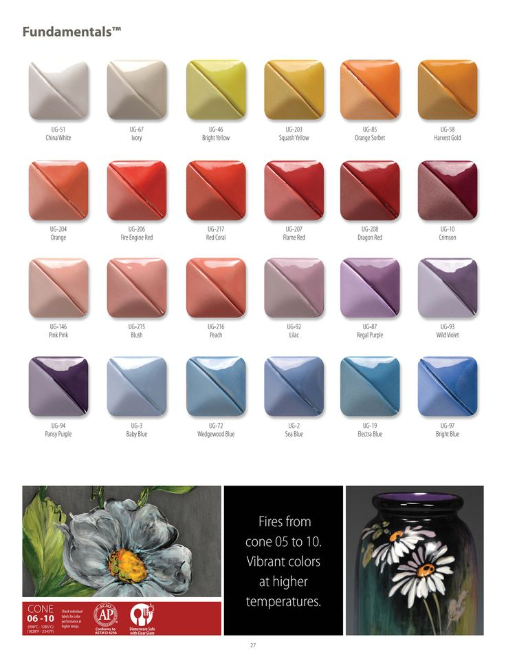 Mayco Glazes Color Chart