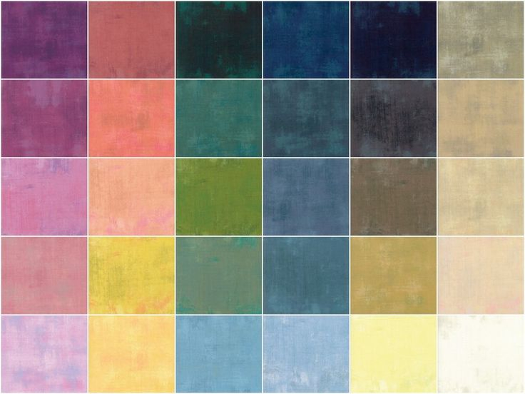 Moda Grunge Fabric Color Chart