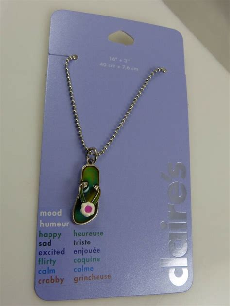Mood Necklace Color Chart Claire 39 s Warehouse Of Ideas