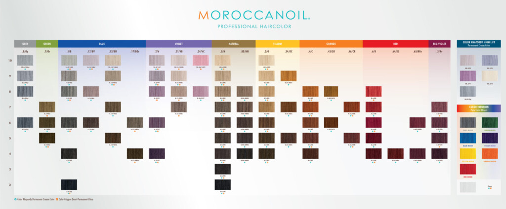 Moroccanoil Permanent Hair Color Chart Pdf Infoupdate
