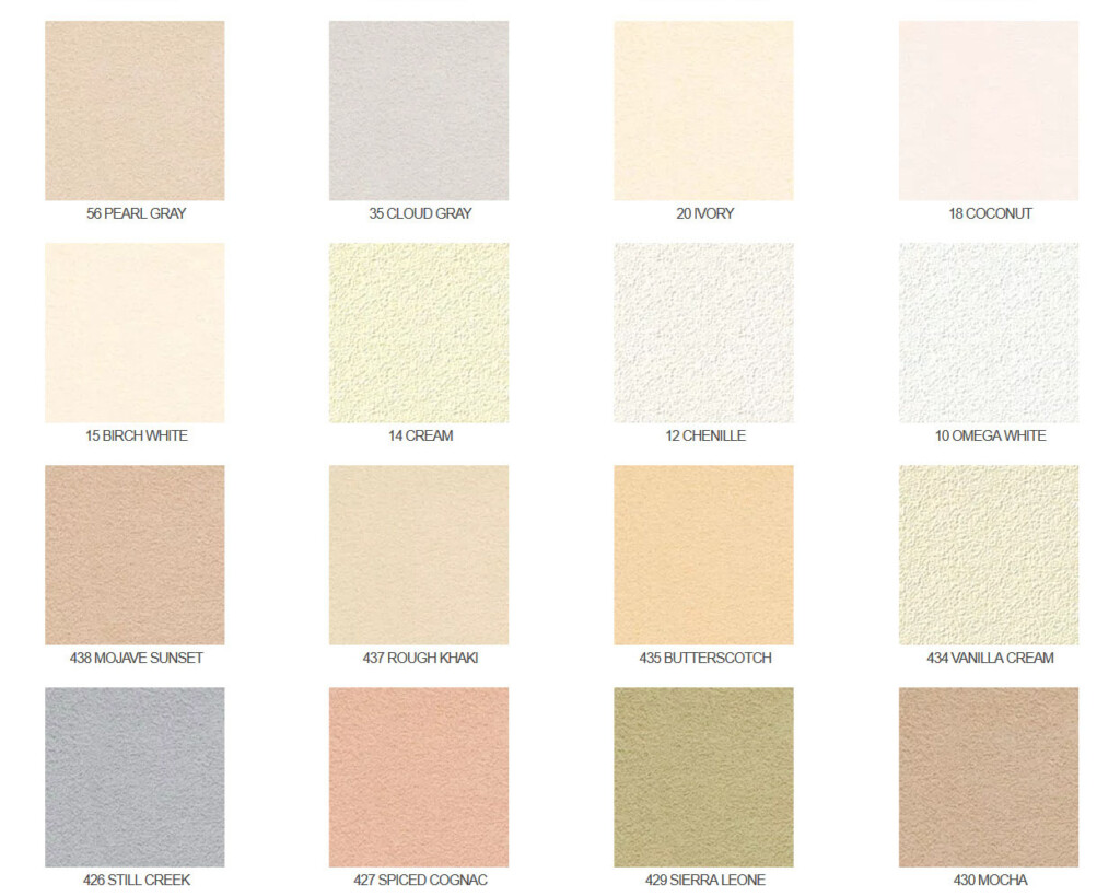 Omega Stucco Color Chart Warehouse Of Ideas