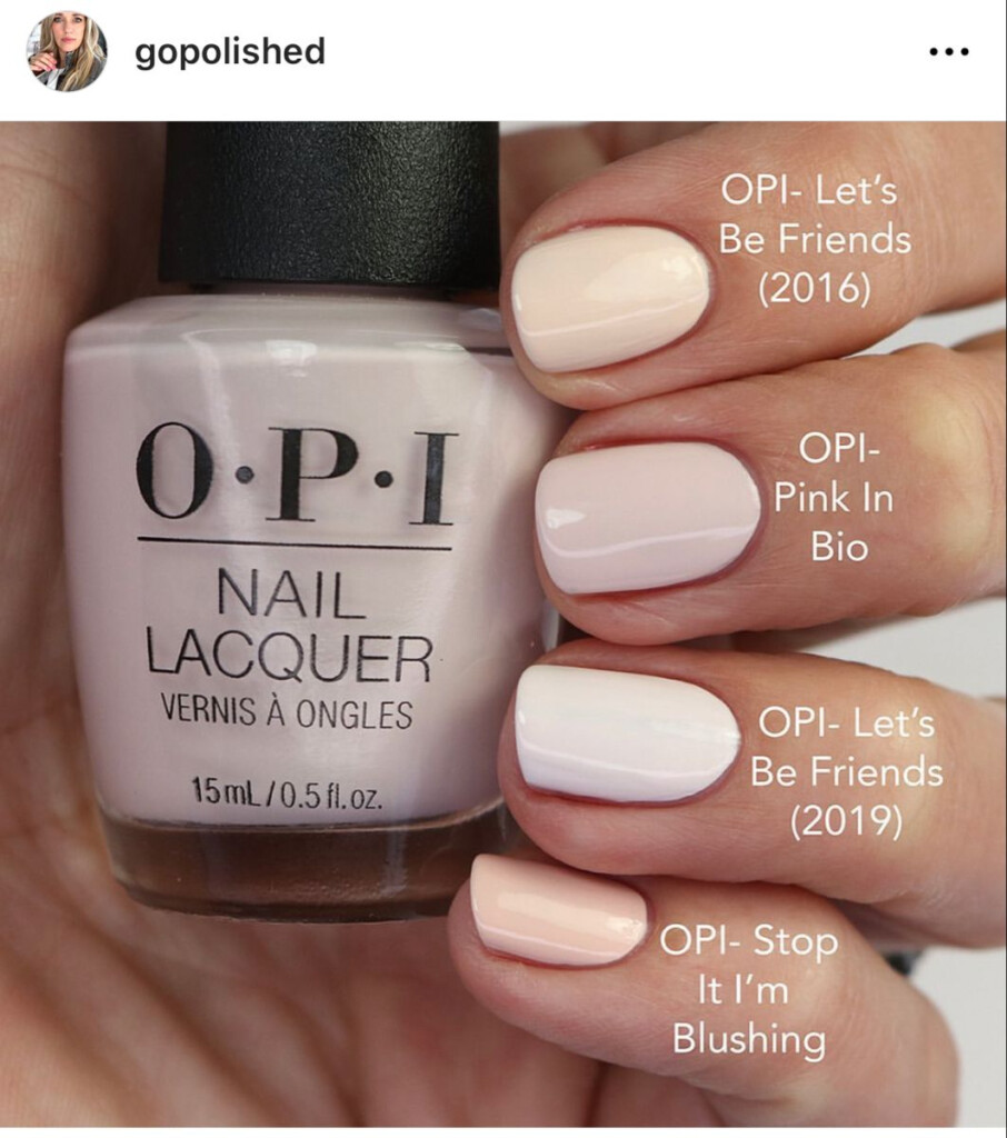 OPI Pinks Comparison Opi Nail Colors Opi Gel Nails Opi Nail Polish 